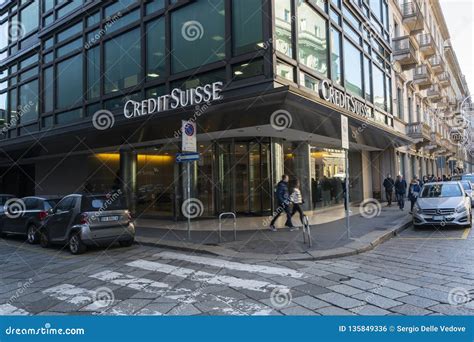 Credit Suisse Bank Branch in Milan .